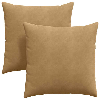 vidaXL Sofakissen 2 Stück Braun 60 x 60 cm Cordstoff