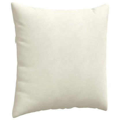 vidaXL Sofakissen 2 Stück Creme 60 x 60 cm Cordstoff