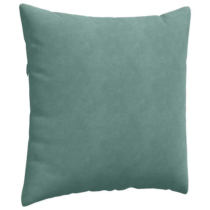 vidaXL Sofakissen 2 Stück Meergrün 60 x 60 cm Cordstoff