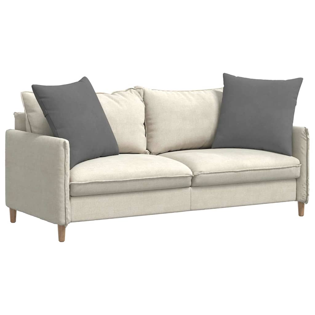 vidaXL Sofakissen 2 Stück Dunkelgrau 60 x 60 cm Stoff
