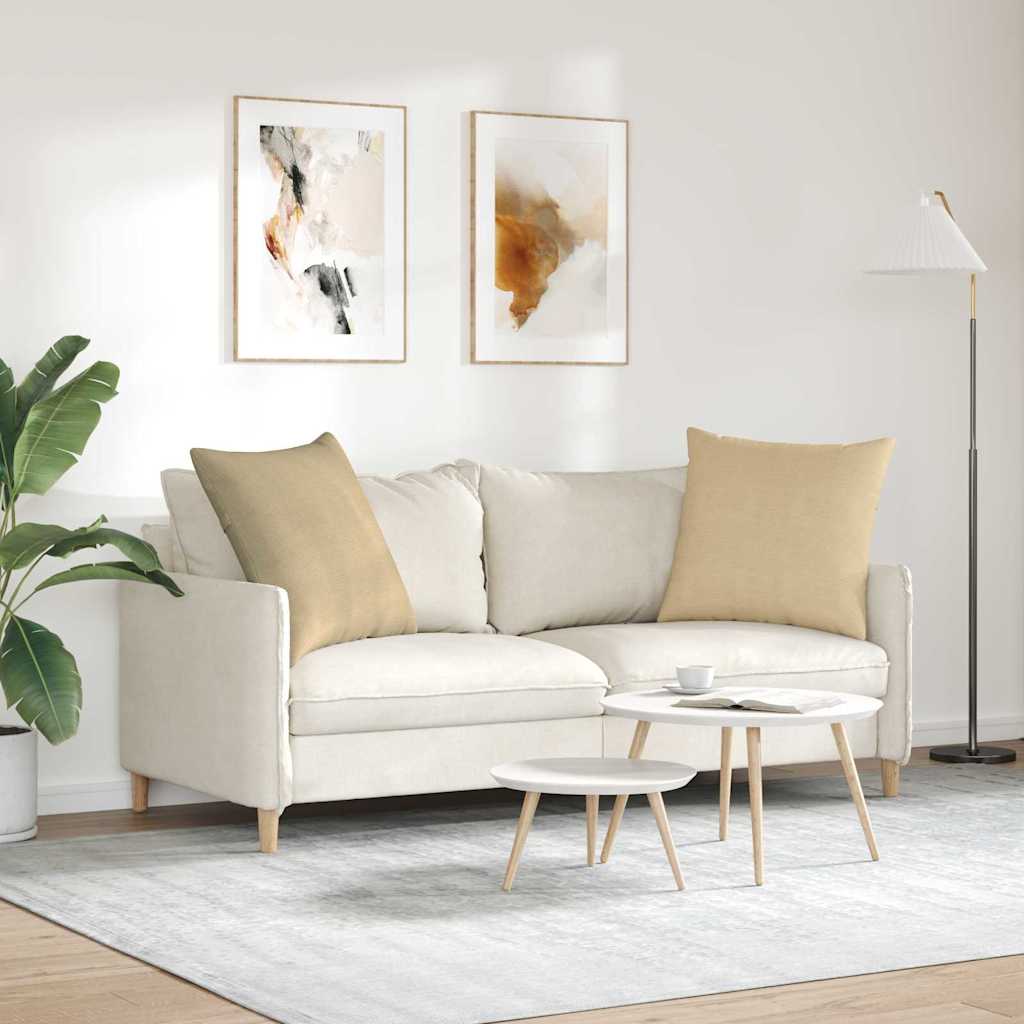 vidaXL Sofakissen 2 Stück Grau-Grün 60 x 60 cm Cordstoff