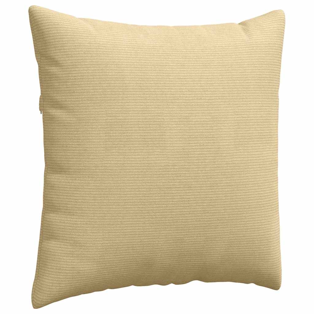 vidaXL Sofakissen 2 Stück Grau-Grün 60 x 60 cm Cordstoff