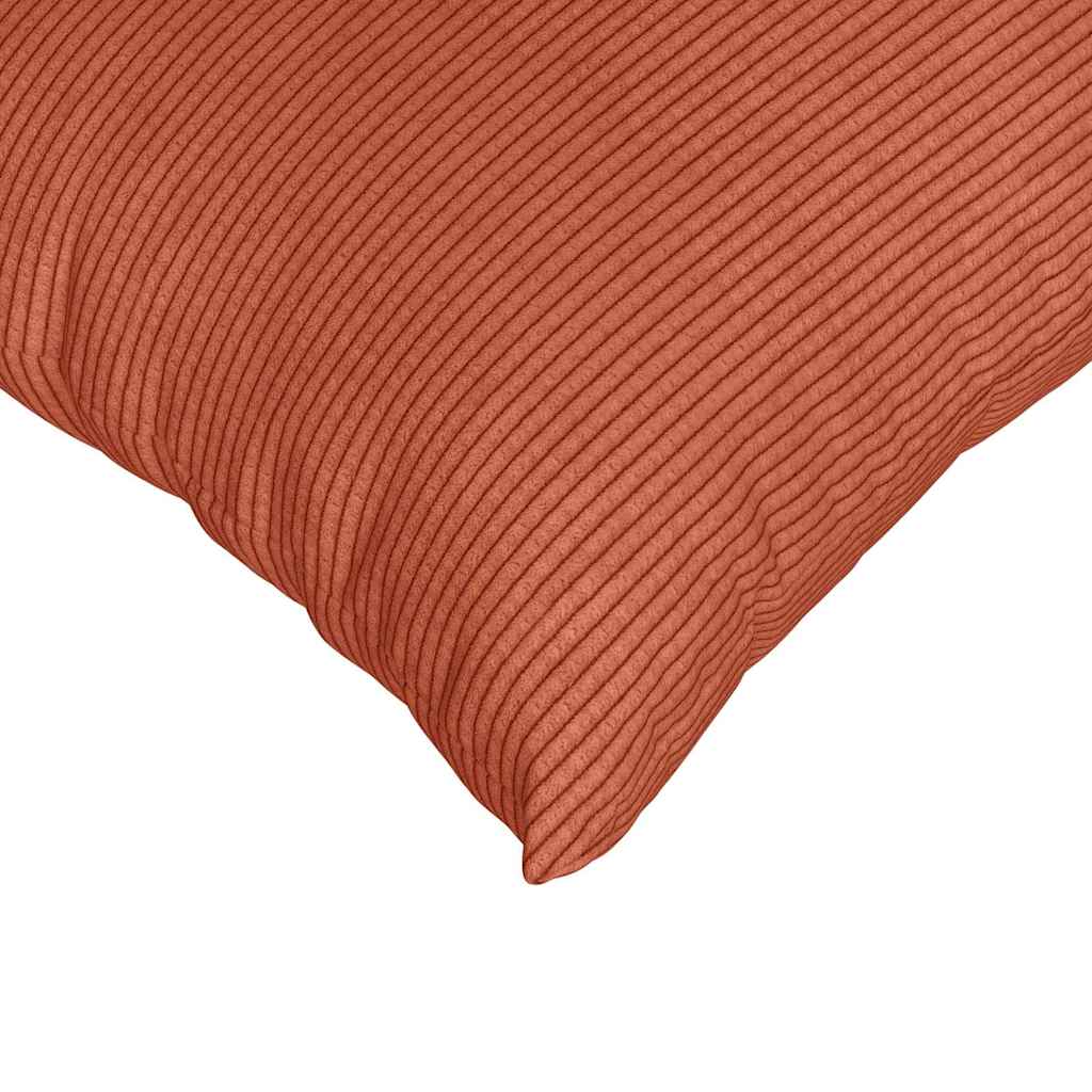 vidaXL Sofakissen 2 Stück Rot-Orange 60 x 60 cm Cordstoff