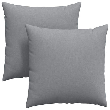 vidaXL Sofakissen 2 pcs Hellgrau 80 x 80 cm Stoff