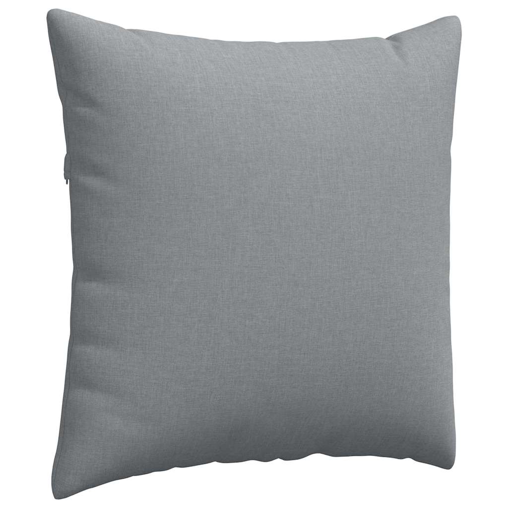 vidaXL Sofakissen 2 pcs Hellgrau 80 x 80 cm Stoff