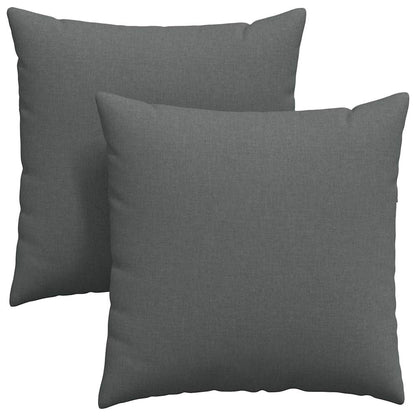 vidaXL Sofakissen 2 pcs Dunkelgrau 80 x 80 cm Stoff