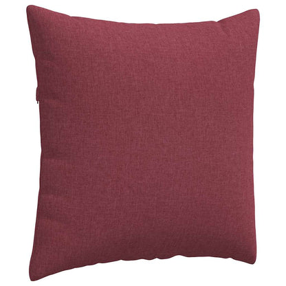 vidaXL Sofakissen 2 pcs Weinrot 80 x 80 cm Stoff