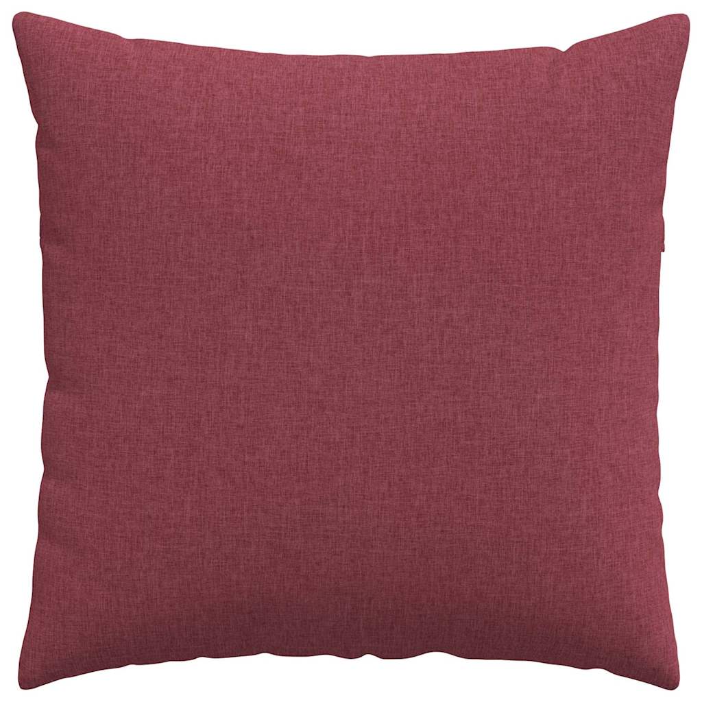 vidaXL Sofakissen 2 pcs Weinrot 80 x 80 cm Stoff
