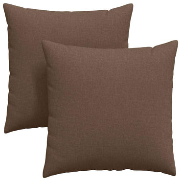 vidaXL Sofakissen 2 pcs Braun 80 x 80 cm Stoff