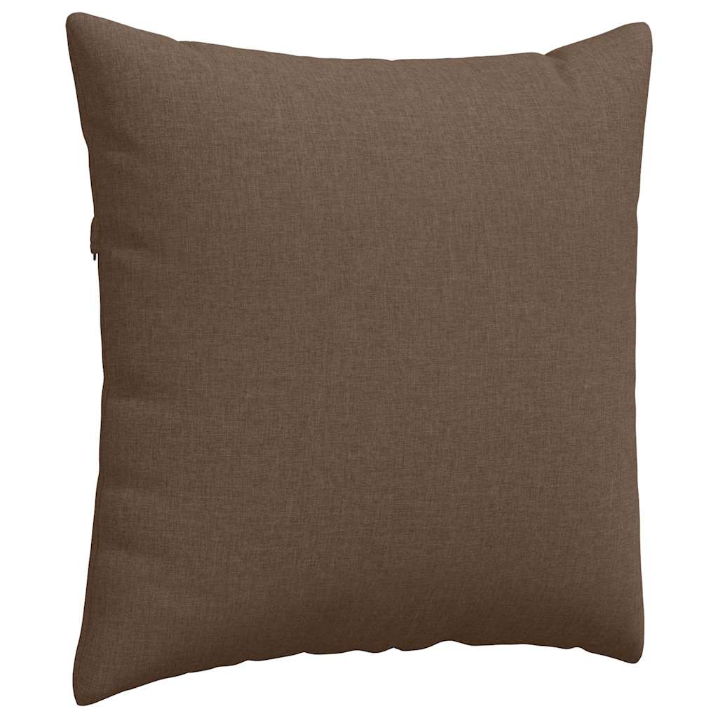 vidaXL Sofakissen 2 pcs Braun 80 x 80 cm Stoff