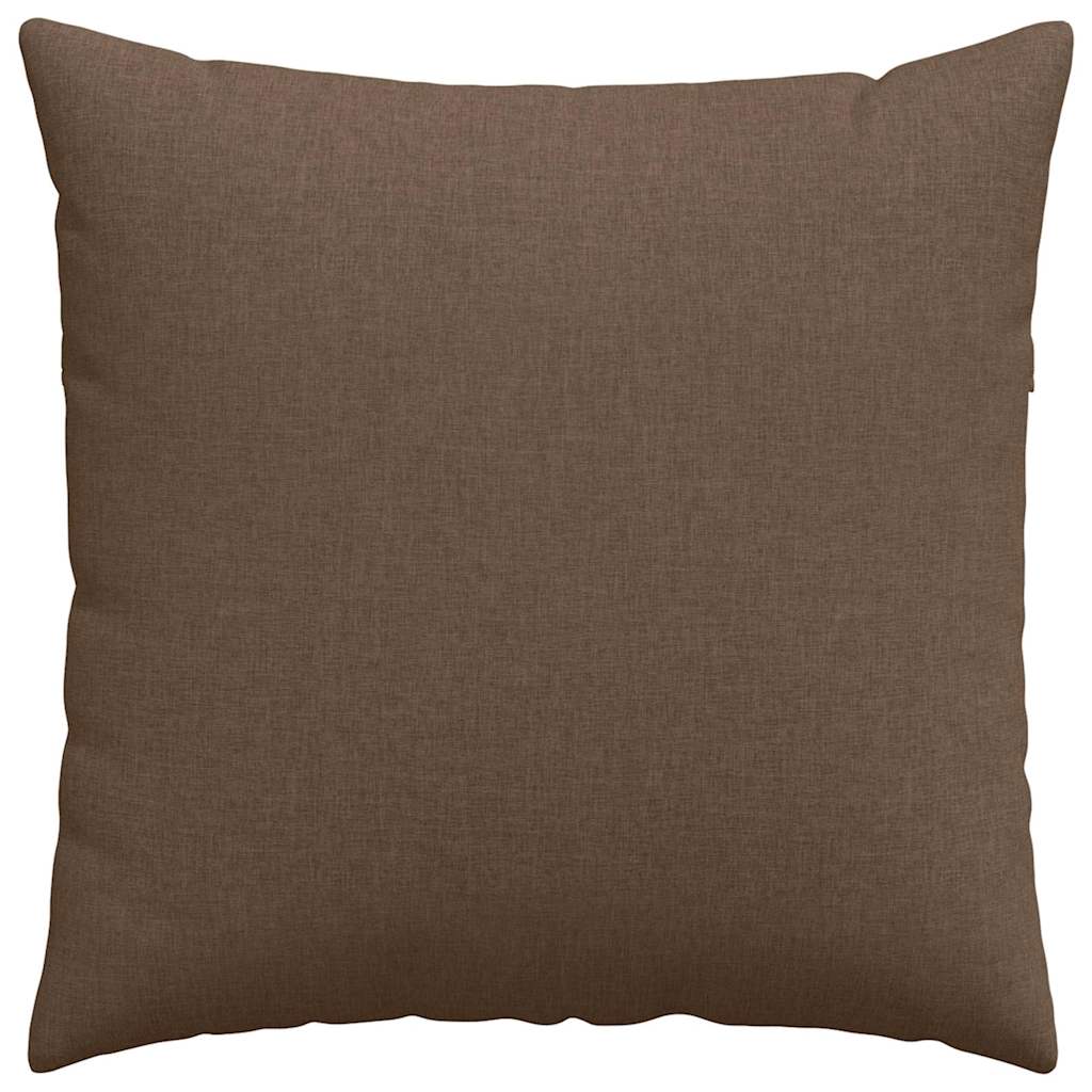 vidaXL Sofakissen 2 pcs Braun 80 x 80 cm Stoff