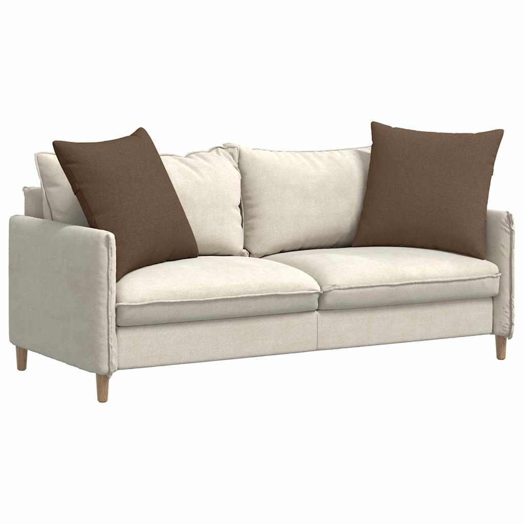 vidaXL Sofakissen 2 pcs Braun 80 x 80 cm Stoff