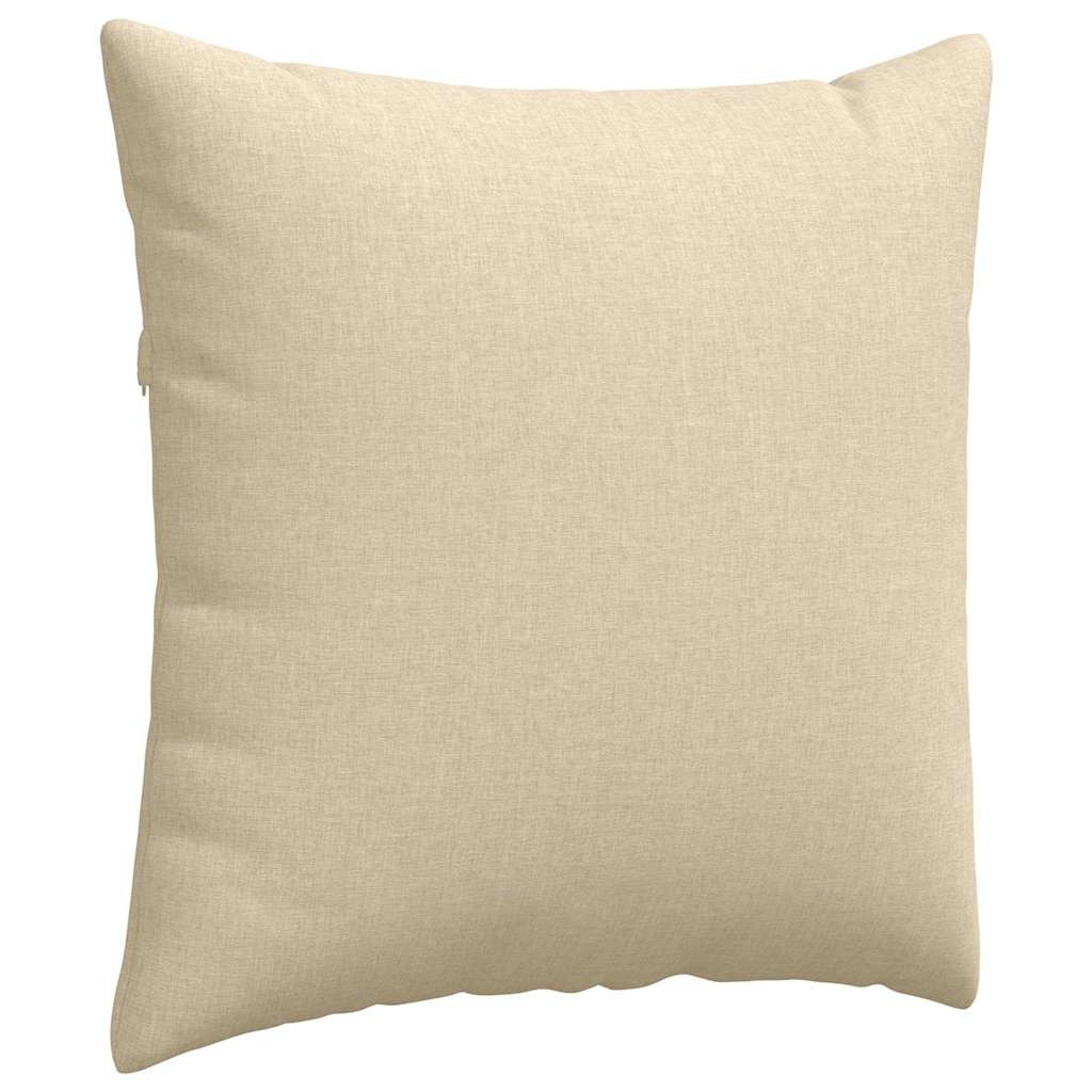 vidaXL Sofakissen 2 pcs Creme 80 x 80 cm Stoff