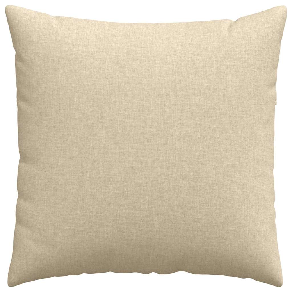 vidaXL Sofakissen 2 pcs Creme 80 x 80 cm Stoff