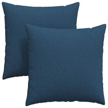 Sofakissen 2 pcs Blau 80 x 80 cm Stoff