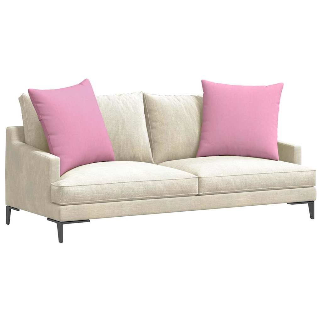 vidaXL Sofakissen 2 pcs Rosa 80 x 80 cm Stoff
