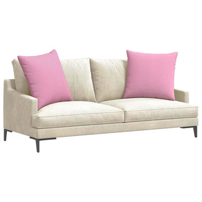 vidaXL Sofakissen 2 pcs Rosa 80 x 80 cm Stoff