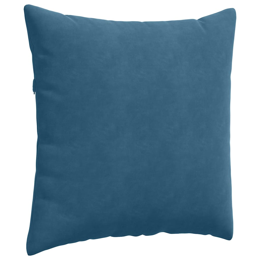 vidaXL Sofakissen 2 Stück Blau 80 x 80 cm Cordstoff