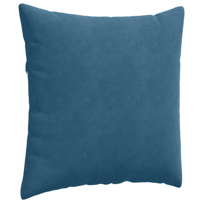 vidaXL Sofakissen 2 Stück Blau 80 x 80 cm Cordstoff