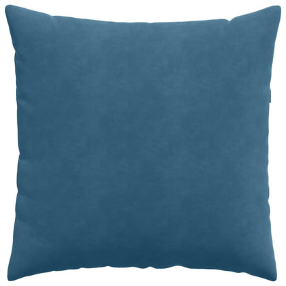 vidaXL Sofakissen 2 Stück Blau 80 x 80 cm Cordstoff