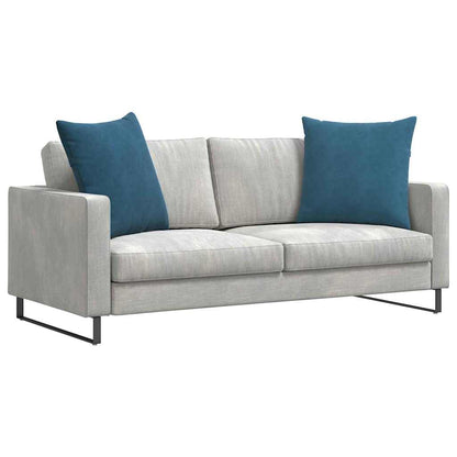 vidaXL Sofakissen 2 Stück Blau 80 x 80 cm Cordstoff