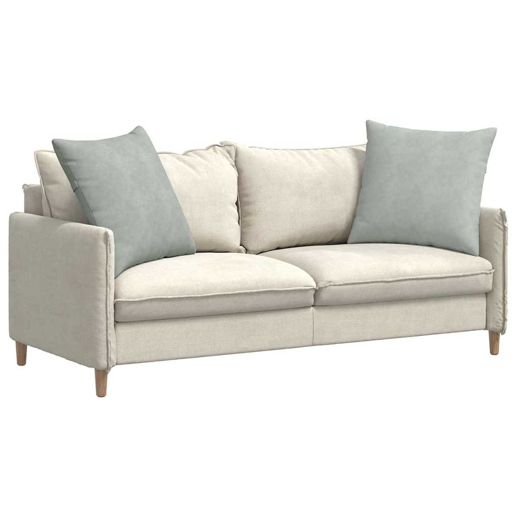 vidaXL Sofakissen 2 Stück Hellgrau 80 x 80 cm Cordstoff