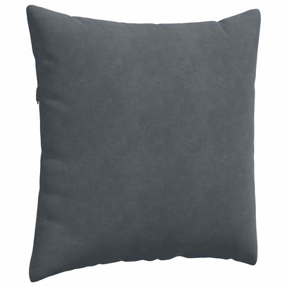 vidaXL Sofakissen 2 Stück Dunkelgrau 80 x 80 cm Cordstoff