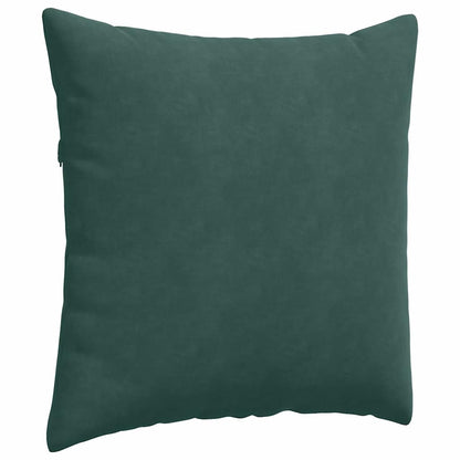 vidaXL Sofakissen 2 Stück Dunkelgrün 80 x 80 cm Cordstoff