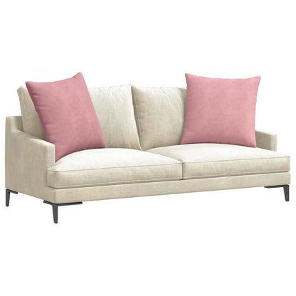 vidaXL Sofakissen 2 Stück Rosa 80 x 80 cm Cordstoff
