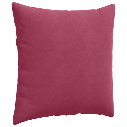 vidaXL Sofakissen 2 Stück Weinrot 80 x 80 cm Cordstoff