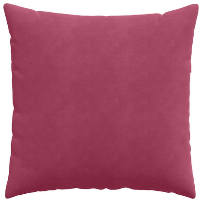vidaXL Sofakissen 2 Stück Weinrot 80 x 80 cm Cordstoff