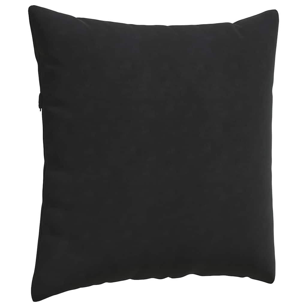 vidaXL Sofakissen 2 Stück Schwarz 80 x 80 cm Cordstoff