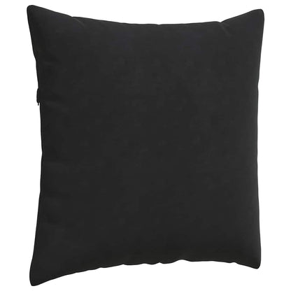 vidaXL Sofakissen 2 Stück Schwarz 80 x 80 cm Cordstoff
