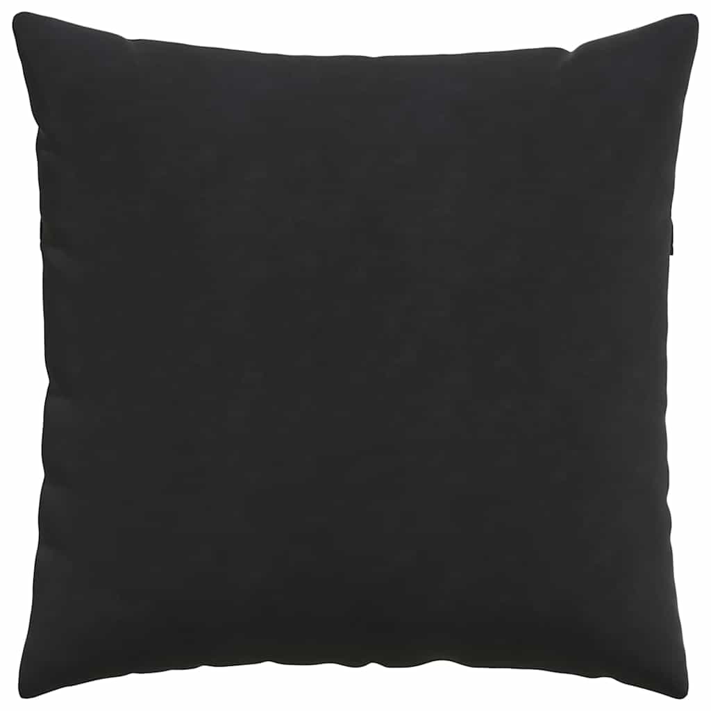 vidaXL Sofakissen 2 Stück Schwarz 80 x 80 cm Cordstoff