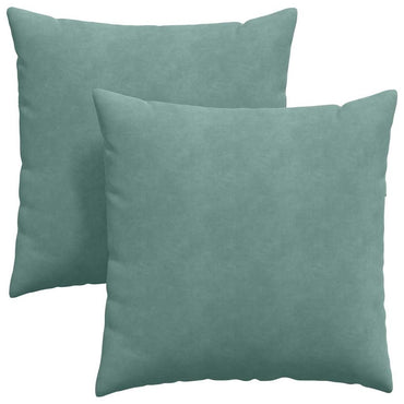 vidaXL Sofakissen 2 Stück Meergrün 80 x 80 cm Cordstoff