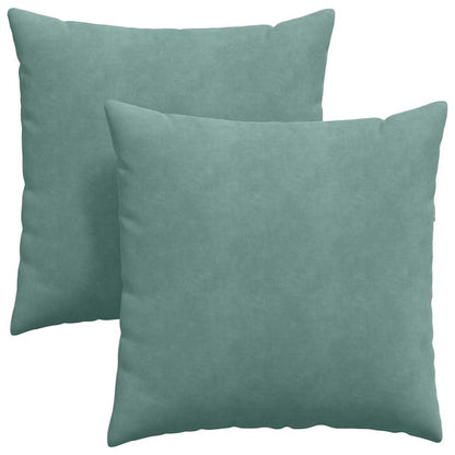 vidaXL Sofakissen 2 Stück Meergrün 80 x 80 cm Cordstoff