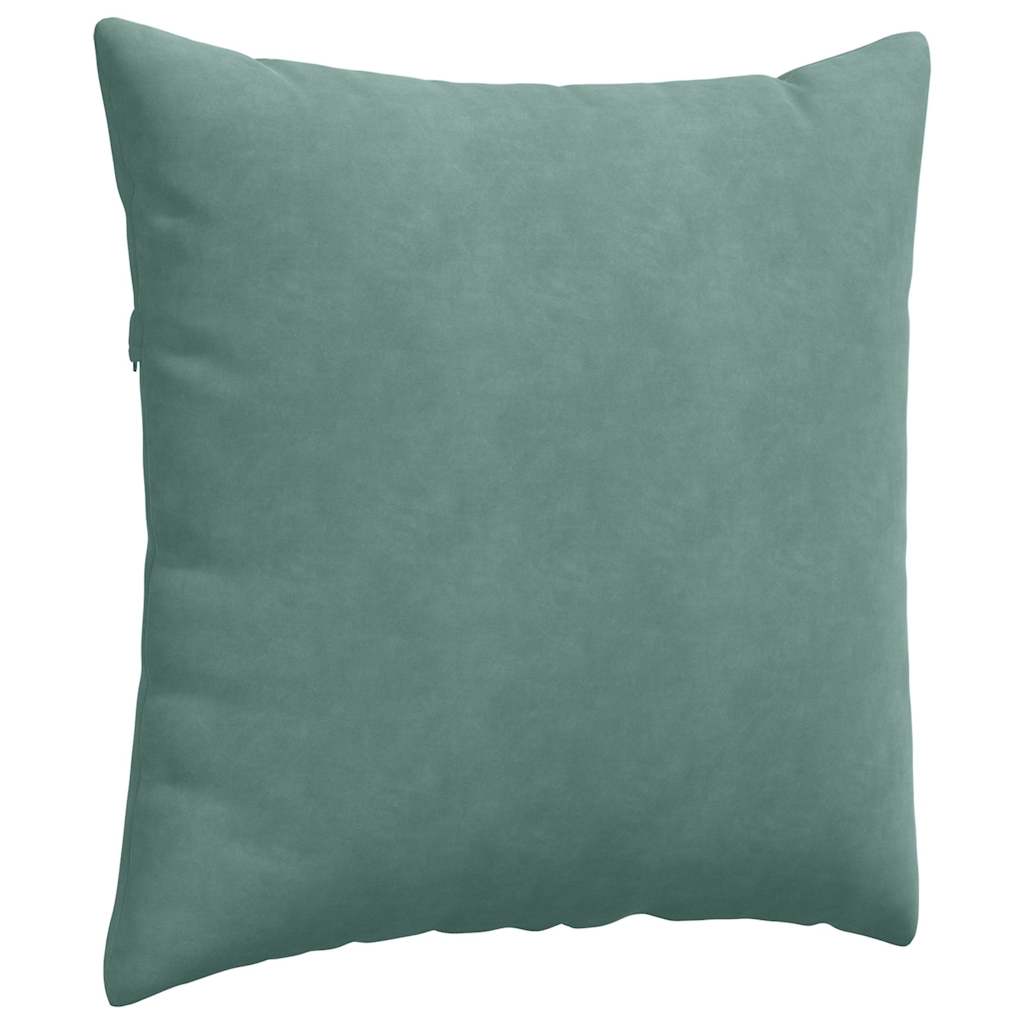 vidaXL Sofakissen 2 Stück Meergrün 80 x 80 cm Cordstoff