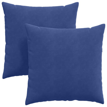 vidaXL Sofakissen 2 Stück Polizeiblau 80 x 80 cm Cordstoff