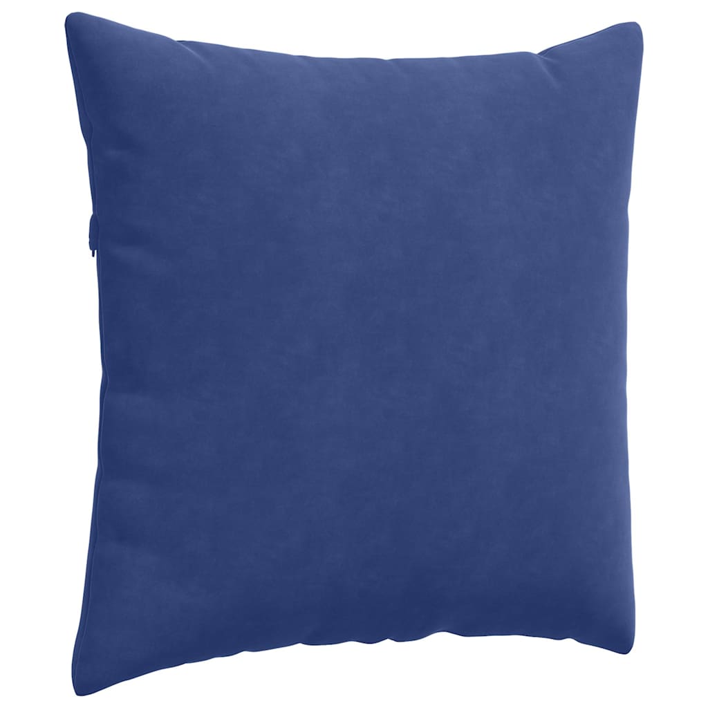vidaXL Sofakissen 2 Stück Polizeiblau 80 x 80 cm Cordstoff