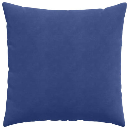 vidaXL Sofakissen 2 Stück Polizeiblau 80 x 80 cm Cordstoff