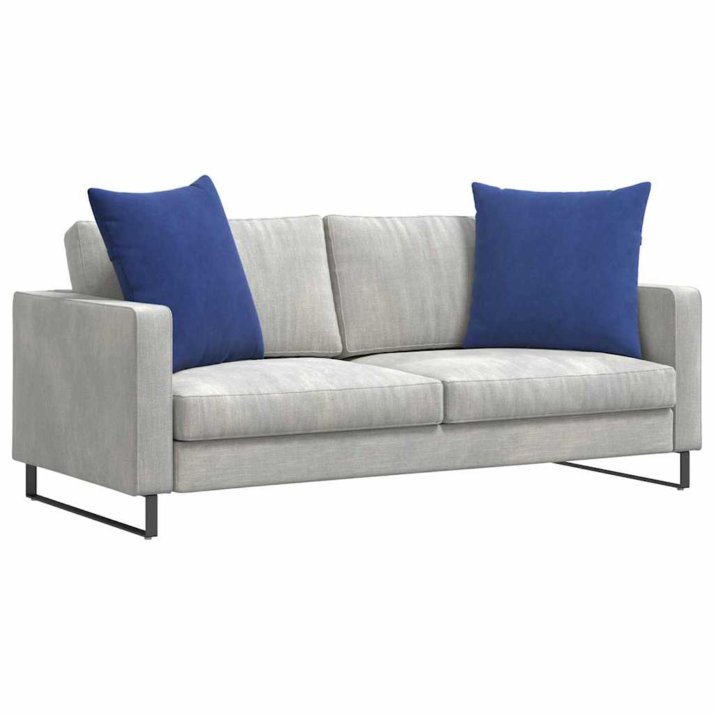 vidaXL Sofakissen 2 Stück Polizeiblau 80 x 80 cm Cordstoff