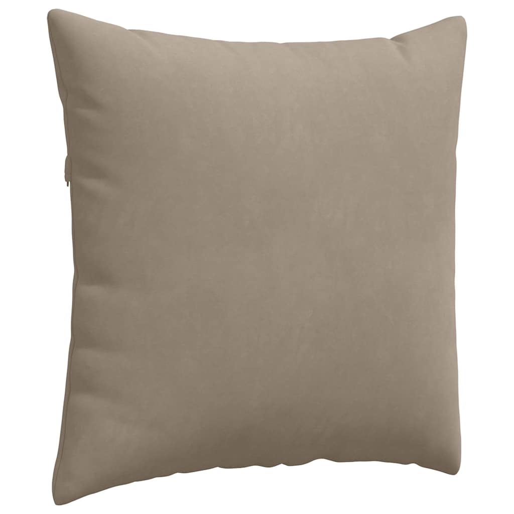 vidaXL Sofakissen 2 Stück Taupe 80 x 80 cm Stoff