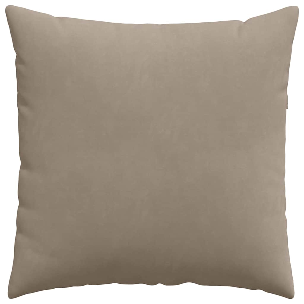 vidaXL Sofakissen 2 Stück Taupe 80 x 80 cm Stoff