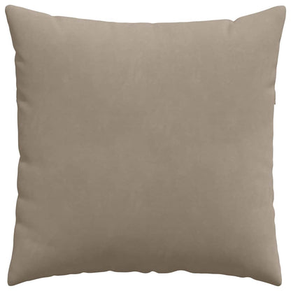 vidaXL Sofakissen 2 Stück Taupe 80 x 80 cm Stoff
