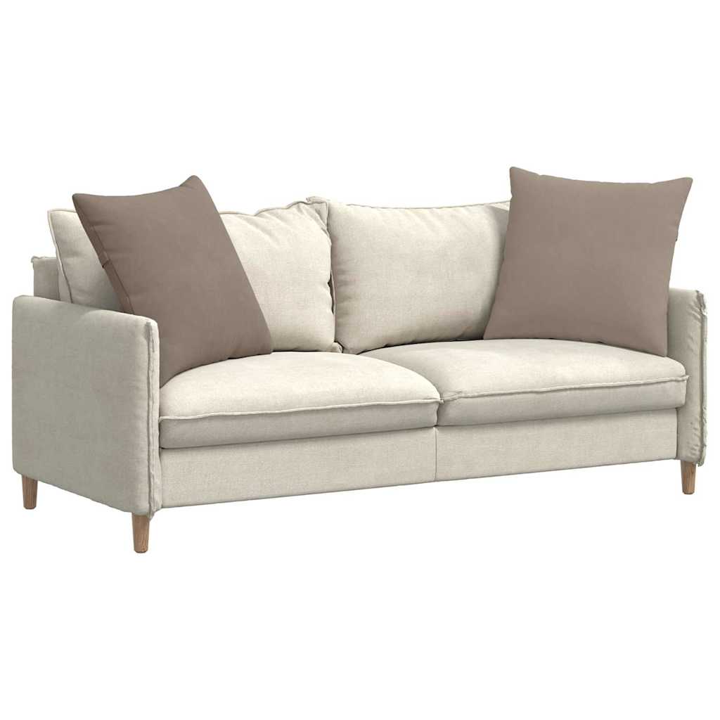 vidaXL Sofakissen 2 Stück Taupe 80 x 80 cm Stoff
