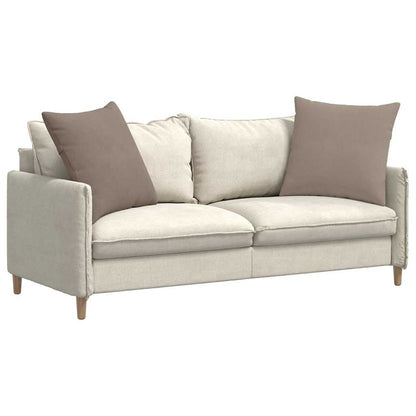 vidaXL Sofakissen 2 Stück Taupe 80 x 80 cm Stoff