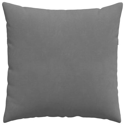 vidaXL Coussins de canapé 2 pcs Gris foncé 80 x 80 cm Tissu