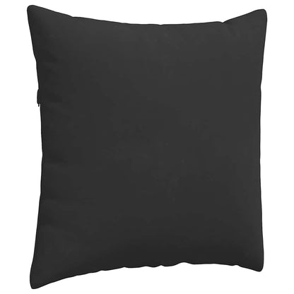 vidaXL Sofakissen 2 Stück Schwarz 80 x 80 cm Stoff