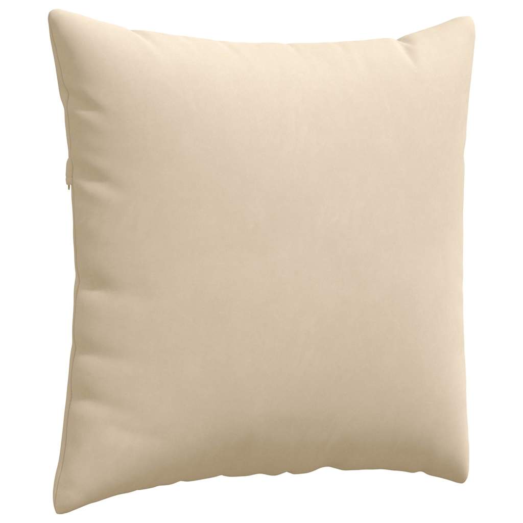 vidaXL Sofakissen 2 Stück Creme 80 x 80 cm Stoff