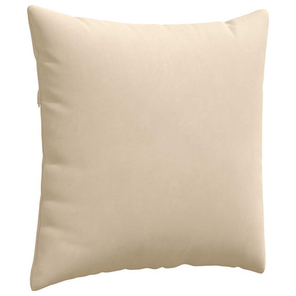 vidaXL Sofakissen 2 Stück Creme 80 x 80 cm Stoff